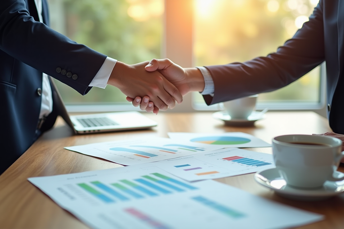 Echange de chèque pour services de formation en journée lumineuse